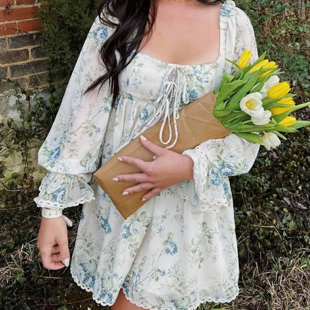 Altar'd State Floral Ruffled Dress - Picture 4 of 15